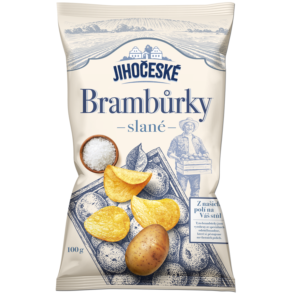 Jihočeské brambůrky - slané